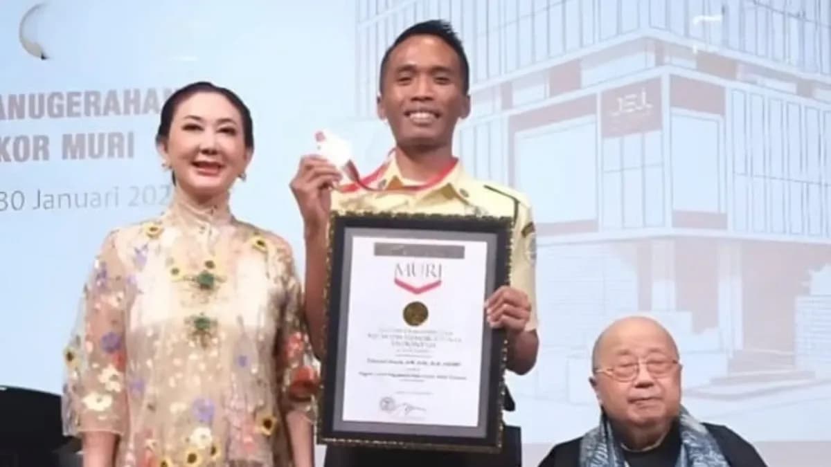 Membanggakan! Satpam BRI BO Tanjung Priok Region 6/Jakarta 1 Raih Rekor MURI sebagai Pembuat Karya Ilmiah Terbanyak