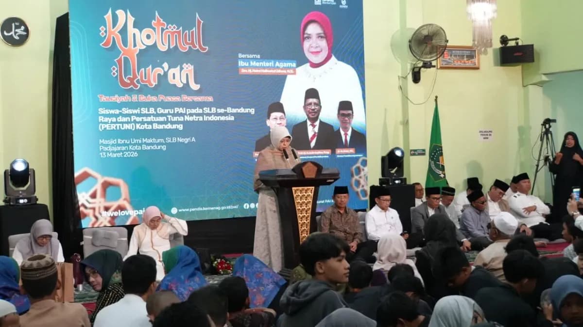 Khotmul Qur’an Braille di Bandung, Bukti Pendidikan Islam Inklusif Terus Menguat