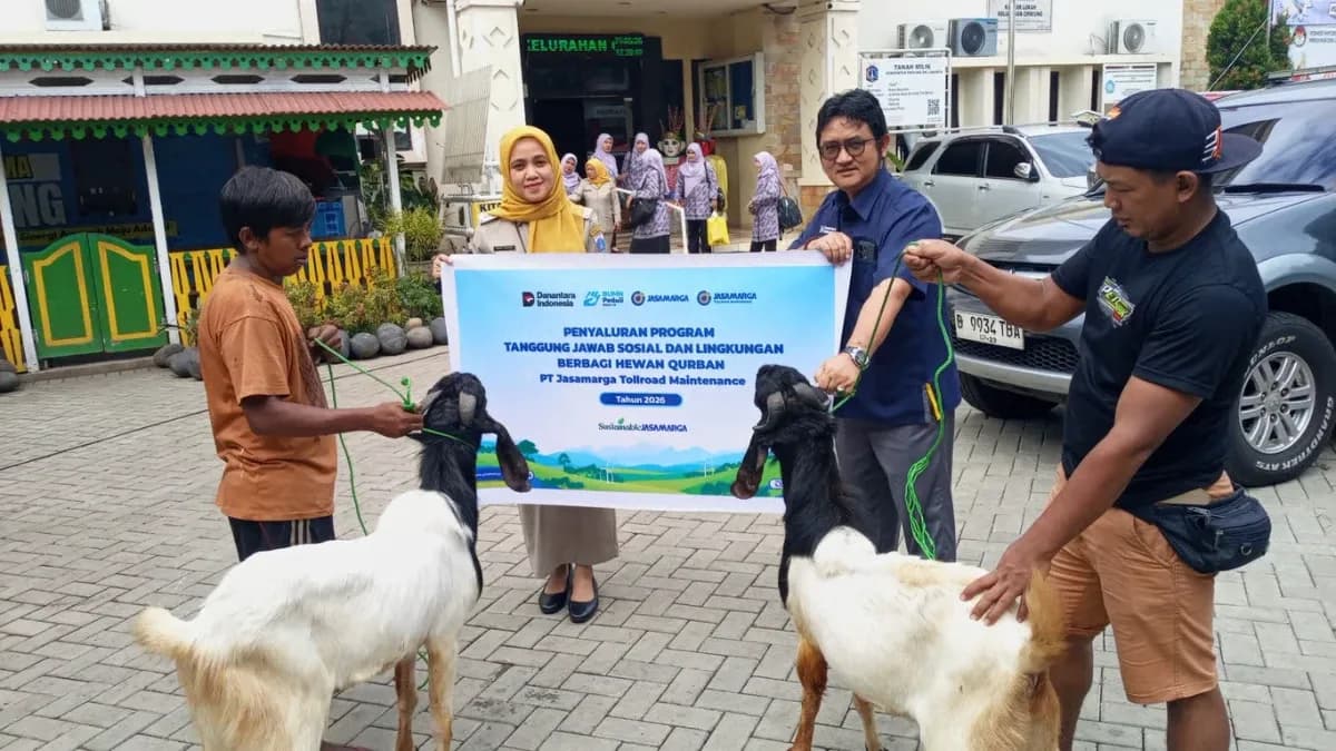 Wujud Kepedulian Sosial, PT Jasamarga Tollroad Maintenance Salurkan Bantuan Hewan Kurban Senilai Rp480 Juta untuk 1.650 Penerima Manfaat