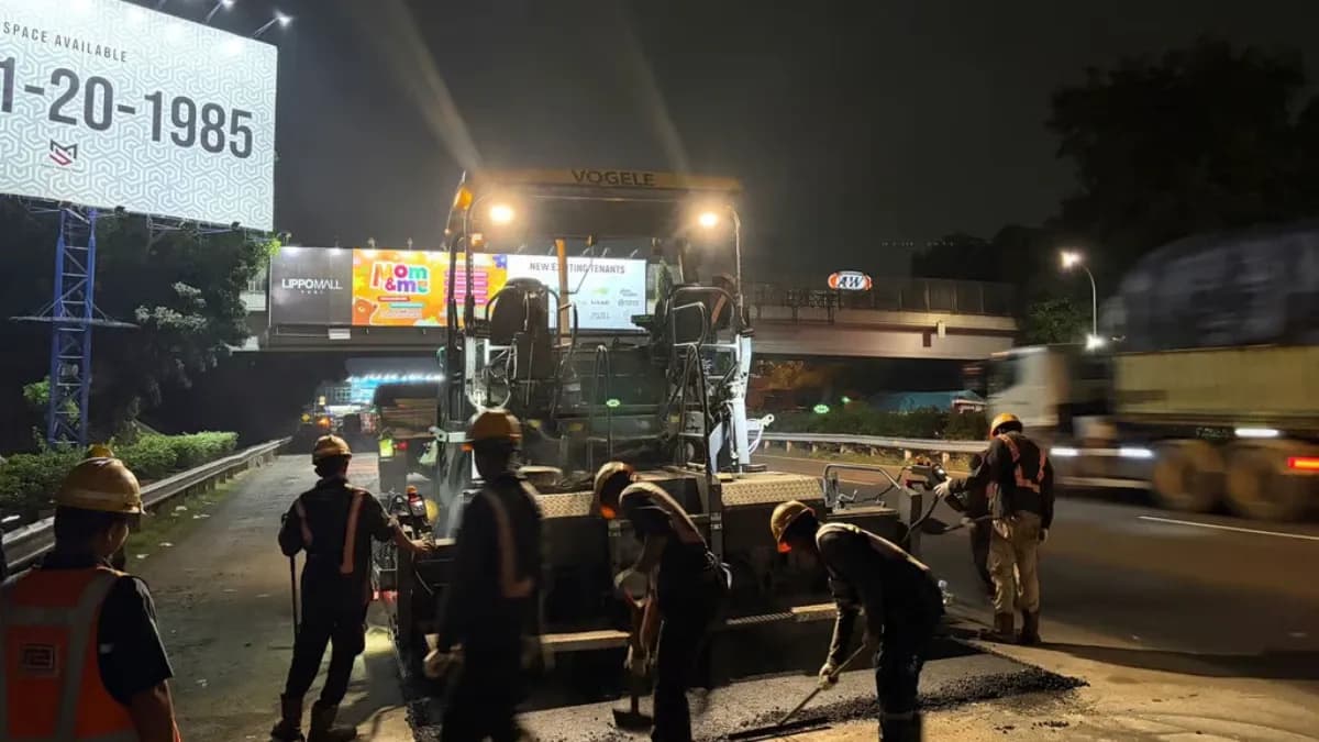 Tingkatkan Keamanan dan Kenyamanan Pengguna Jalan, PT Jasamarga Tollroad Maintenance Laksanakan Pekerjaan Rekonstruksi dan SFO di Ruas Tol Jakarta–Tangerang