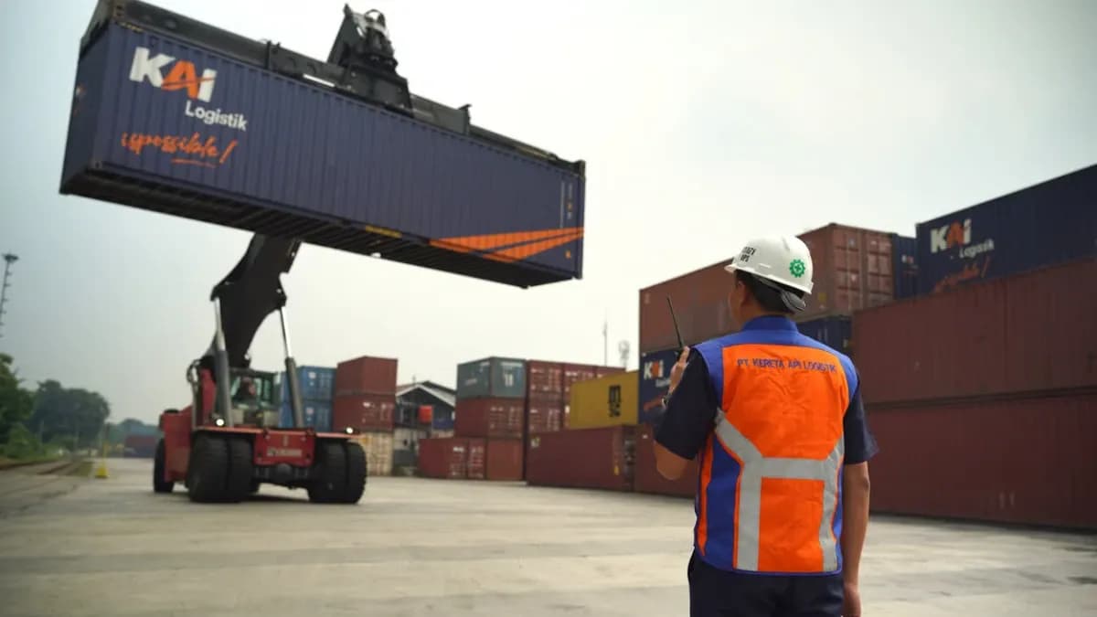 Lebih dari 1 juta Ton Barang Diangkut via Kereta Kontainer, Setara Mengurangi Pergerakan Hampir 60 Ribu Truk di Jalan Raya