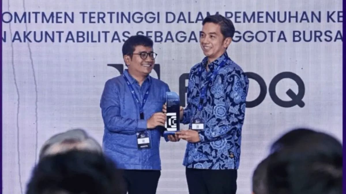 FLOQ Raih Penghargaan Yudhistira dari CFX atas Akuntabilitas dan Integritas Tertinggi