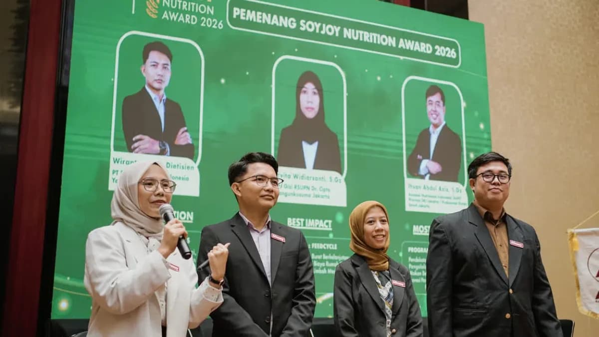 Pemenang SOYJOY Nutrition Award 2026 Berbagi Inovasi Gizi di Forum Temu Ilmiah Nasional II PERSAGI