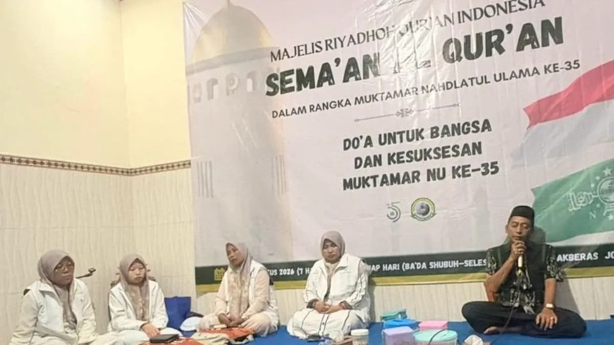 Doakan Keselamatan Bangsa dan Kelancaran Muktamar NU, Majelis Riyadhoh Al-Qur'an Indonesia Gelar Semaan Al-Qur'an 30 Juz