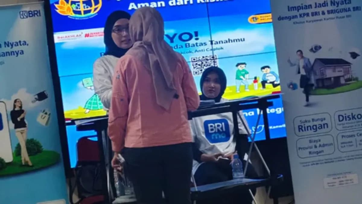 BRI Sudirman Semanggi Gelar Olahraga Bersama dan Sosialisasi BRIGuna Karya di Lingkungan BPN